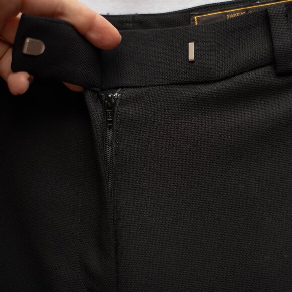 Brooks Brothers Loro Piana Pants Womens 8P Black Wool Silk Lined Career Dress - Picture 3 of 8